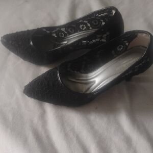 Cloudwalkers Black Lace Heels